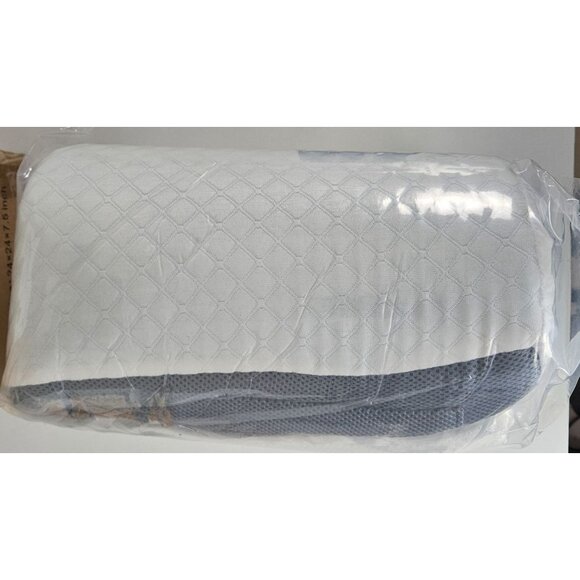 CozyMaker Memory Foam Bed Wedge Pillow 24 x 24 x 7.5" For Sleeping & Leg Support - Picture 7 of 11